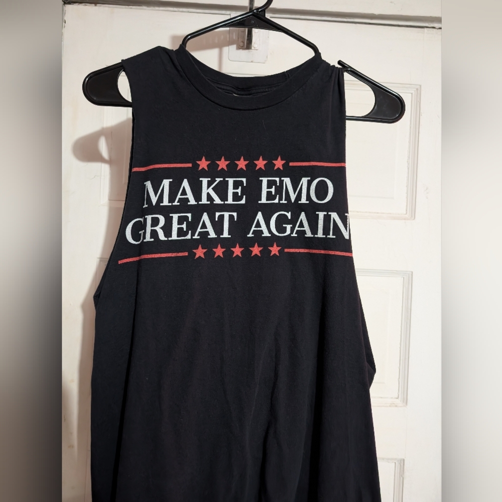 Make Emo Great Again Cutoff Sleeveless Shirt